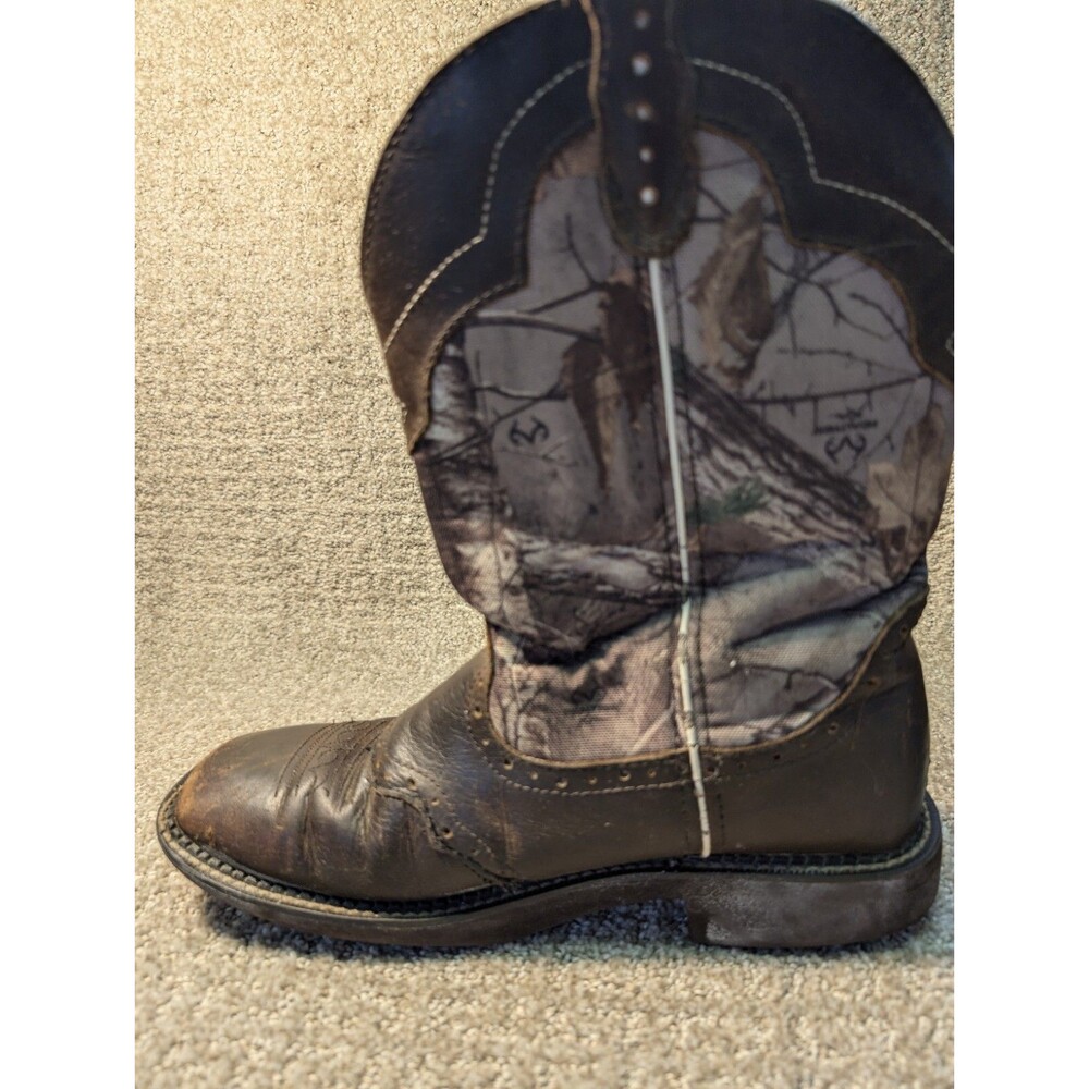 Justin Gypsy Boots Womens 10B Cowgirl Camouflage Brown L9609 - Picture 6 of 15